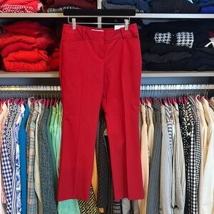 Liz Claiborne red Audra 4 pocket mid rise trouser size 2P NWT